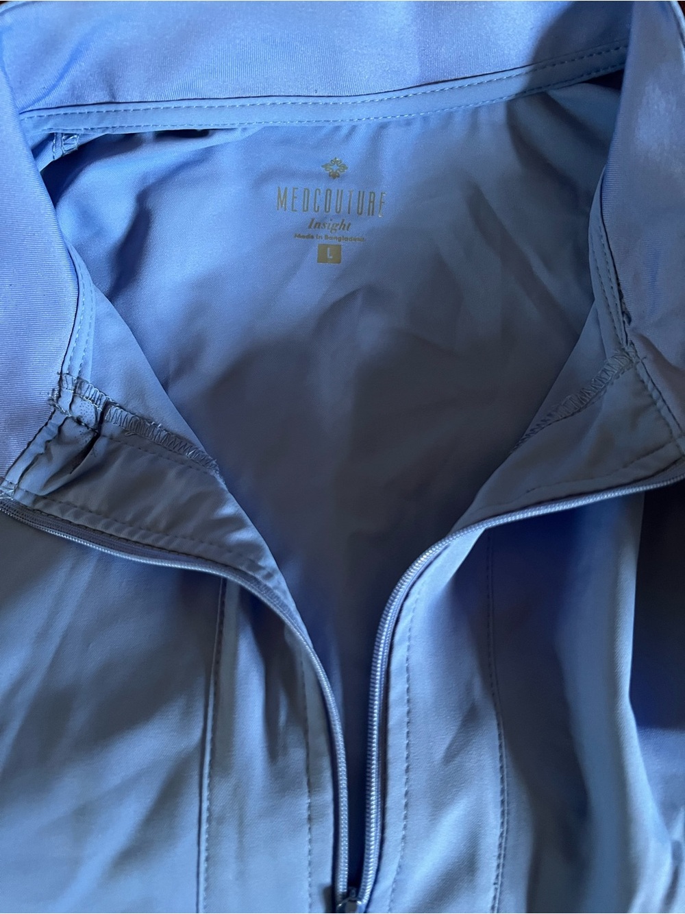 Med Couture Sky Blue Zip Jacket - Picture 4 of 4